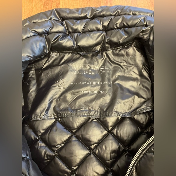 Michael Kors black down puffer jacket long size large. See all photos. - Picture 7 of 9